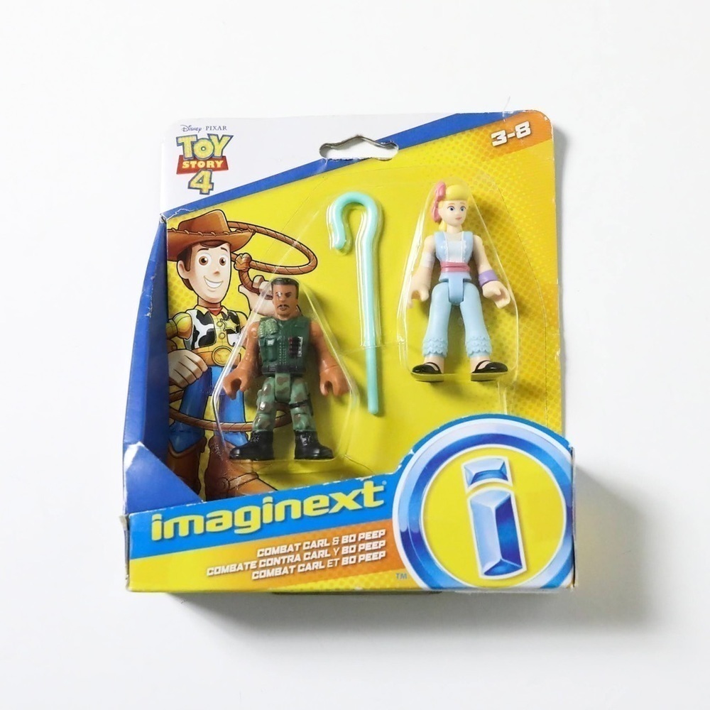 Disney Toy Story 4 Imaginext set of figurines Combat Carl Bo Peep military girl